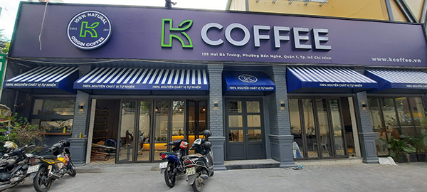 Dự án trang trí tường SƠN GIẢ BÊ TÔNG chuỗi cà phê K Coffee ở Quận 1, TPHCM